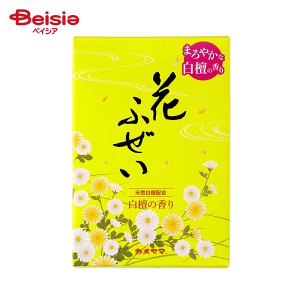 他サイト： カメヤマ 花ふぜい黄白檀徳用大型220g | カメヤマ 花ふぜい 煙が少ない 線香 贈り物 おすすめのお線香 室内の商品画像