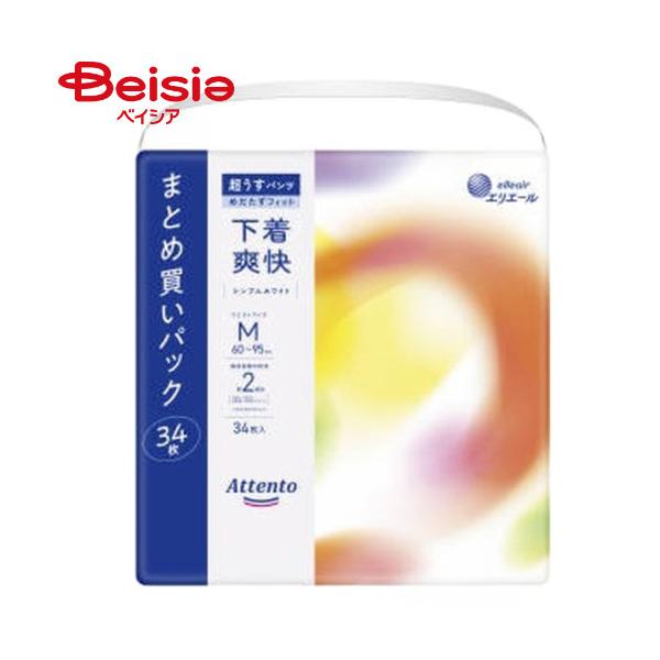 他サイト： 大王製紙 アテント超うす爽快ホワイトＭ34枚の商品画像