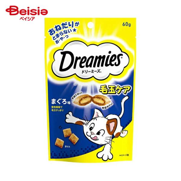 他サイト： キャットフード マースジャパンリミテッド ドリーミーズ毛玉ケアまぐろ味60g ×4個の商品画像
