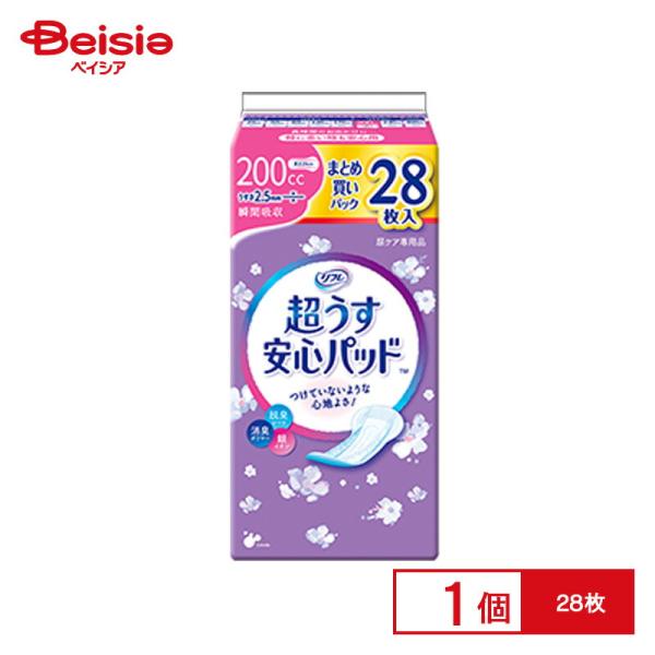 他サイト： リブドゥコーポレーション リフレ超うす安心パッドまとめ買いパック200cc28枚 | 尿漏れパッド 200cc まとめ買い リフレ 大容量 介護用品 失禁パッド 女性用 男性の商品画像
