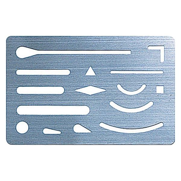 シンワ 字消板 ステンレス製 70963 大工道具 測定具 製図用品