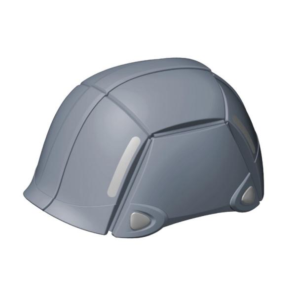 TOYO 折りたたみヘルメットブルーム NO．100 グレー ワークサポート 保護具 ヘルメット防災用