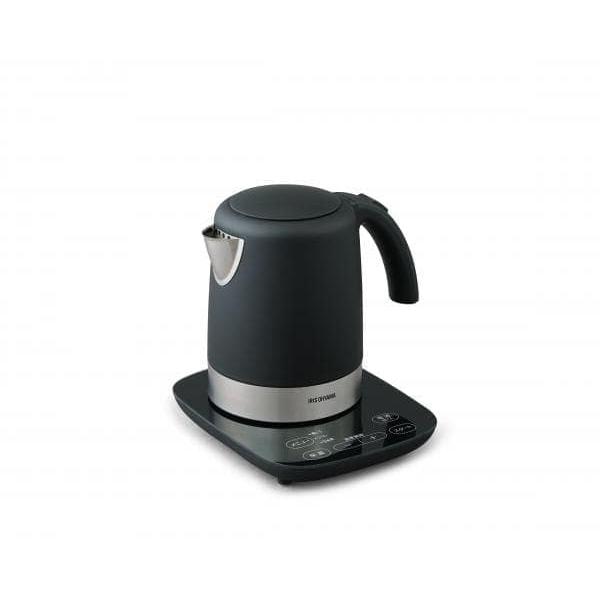 アイリスオーヤマ デザインケトル 温度調節付 ブラック IKE-D1000T-B