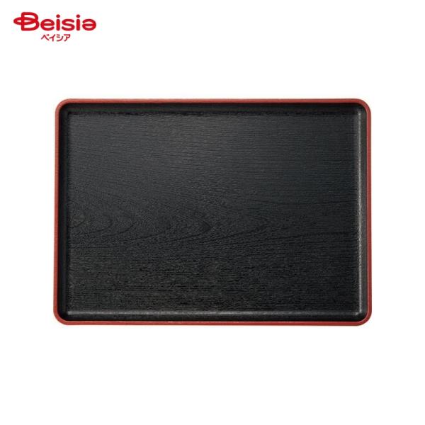 イシダ 尺3寸えびす盆40 黒天朱×1個