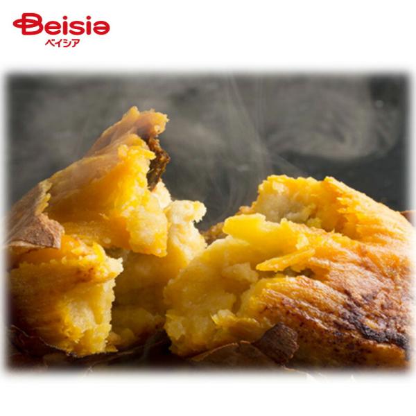 1）スイーツ用としても人気のある品種【安納いも】の良さを最大限生かすために遠赤外線釜で時間をかけてじっくり仕上げており、美味しい焼芋となっております。2）おいしさそのまま冷凍にしているので、レンジで温めるだけで簡単、または自然回答でも美味し...