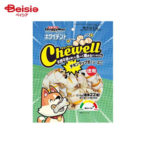 ホワイデント Chewell チキンラップボーンミニ 徳用