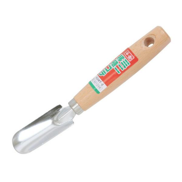 商品情報説明 狭い所の土すくい・穴掘りに便利な小型タイプです。用途 スコップ。機能 穴掘り、土すくい用です。盆栽作業や鉢植え、狭い部分、細かい部分での作業に最適です。仕様 ●全長：約180mm。材質等 ●刃部：刃物鋼。●柄部：木。付属品・部...