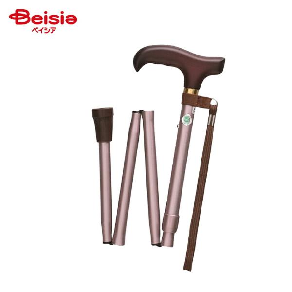 4977626733376 【3個入】ベーシック 折畳S パープル【キャンセル不可】 フジホーム ステッキ WB3721 フジホーム ステッキ ベーシック 折畳 S パープル WB3721 1本