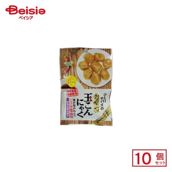 村岡食品工業 おやつ玉こんにゃく ピリ辛醤油味 30g×10個