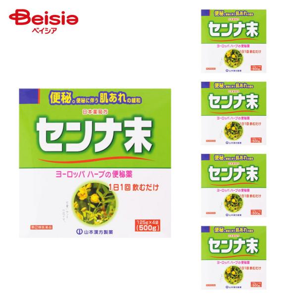 【指定第2類医薬品】日本薬局方 センナ末 125g×4 5個