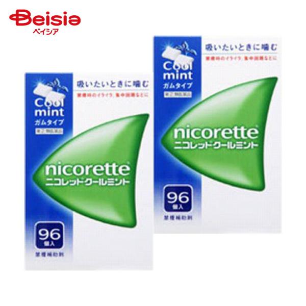 【指定第2類医薬品】ニコレットクールミント 96個 2個