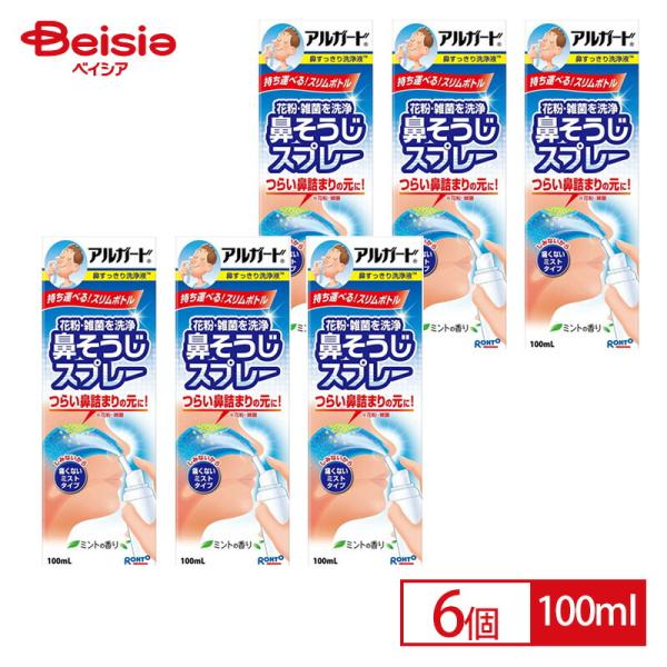 ロート製薬 アルガード鼻すっきり洗浄液 100ml 医薬部外品 ×6個セット【 爆買 】