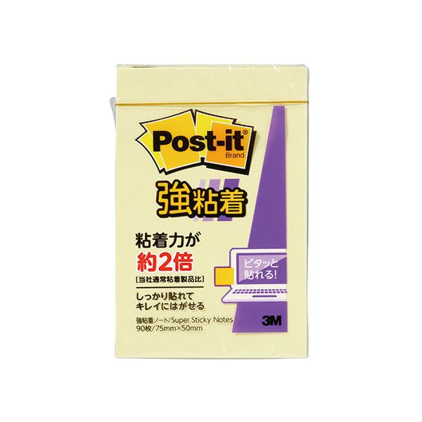 3M Post-it ポストイット 強粘着ノート パステルカラー イエロー 3M-656SS-RPY