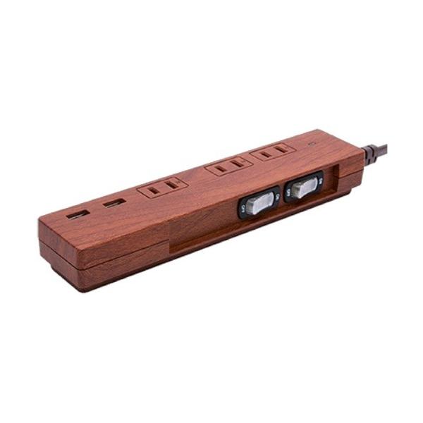 t@[S Fargo WOOD TAP AC3 2.1A USB DARKWOOD PT337DW