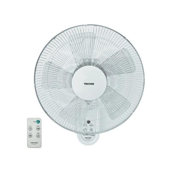 テクノス 壁掛け扇風機 リビング 大型40cm フルリモコン KI-W489R サーキュレーター