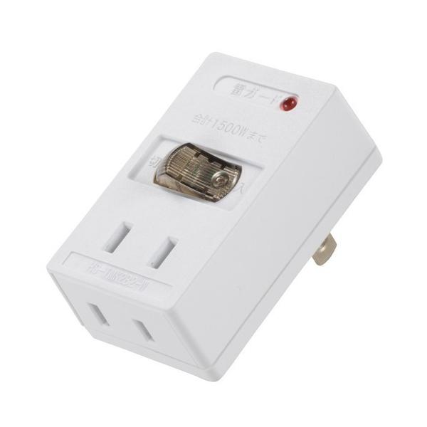 �I�[���d�@ OHM ���K�[�h�t LED�X�C�b�`�^�b�v 2�� HS-TMK2B2-W