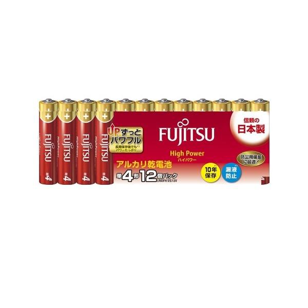 �x�m�� FUJITSU High Power �A���J�����d�r �P4�` 1.5V 12�p�b�N ���{�� LR03FH(12S) FDK