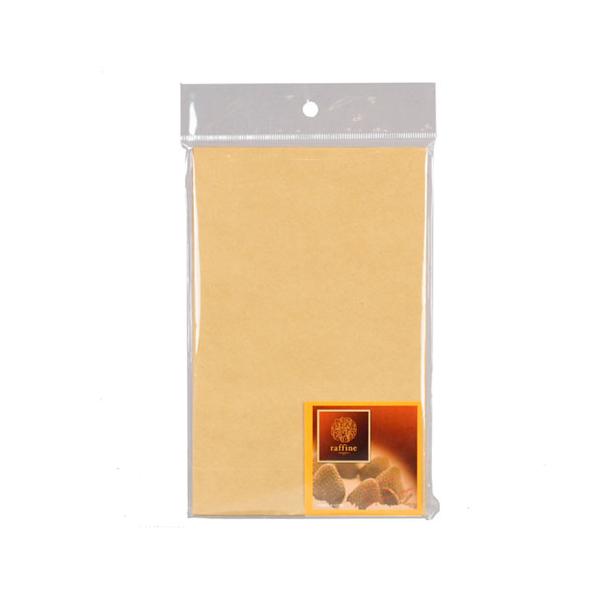 ラフィネ ペーパーお菓子袋マチ付 L クラフト4枚入