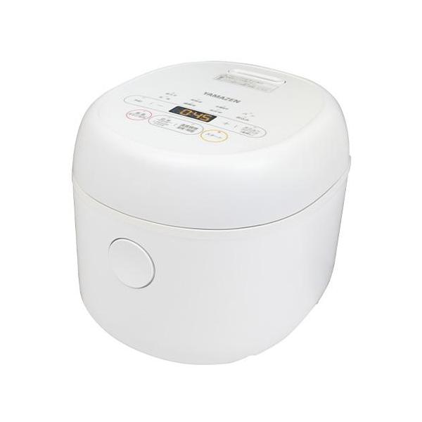 他サイト： 炊飯器 3合炊き マイコン式 シンプル 新生活 単身 一人暮らし ホワイト 山善 YJR-DM051-Wの商品画像