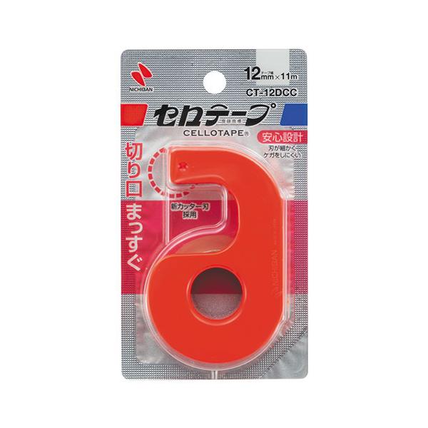 ニチバン 小巻セロテ-プカッター付 12mm クリムゾンレッド NB-CT-12DCC