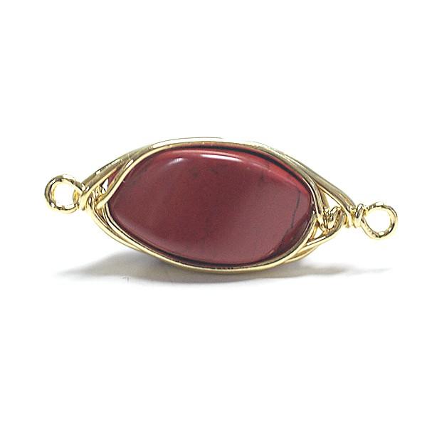 1個】1点もの！レッドジャスパーRed Jasper 約20mm両カン