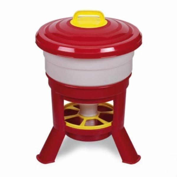 (えさ入れ) ホッパー式自動給餌器　容量２５Ｋｇ  (にわとり・ちゃぼ・うこっけい)