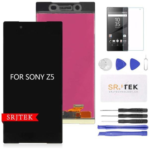 SRJTEK for Sony Xperia Z5 交換用LCDスクリーン，液晶ディスプレイパネルを交換するため、電話スクリーン修理部品 f