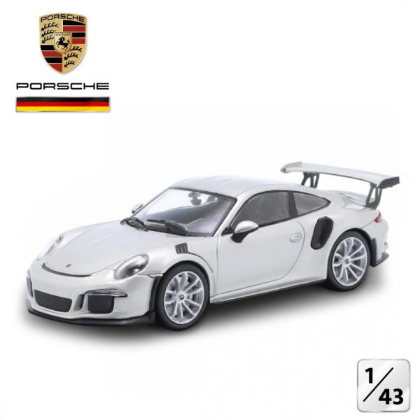 ポルシェ 911 991 ミニカー 1/43 GT3 RS 2015 WITH SHOWCASE (SILVER