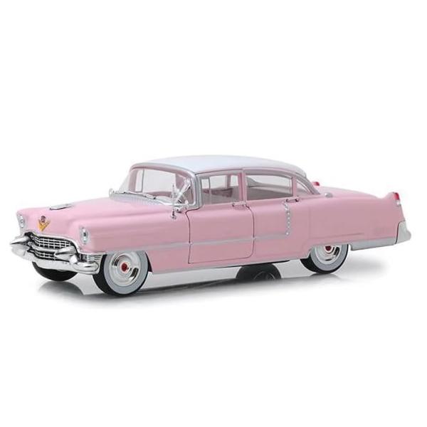 Greenlight アメ車 ミニカー 1/24 エルヴィス・プレスリー 1955 キャデラック フリートウッド シリーズ60 ピンク・キャデラック #84092