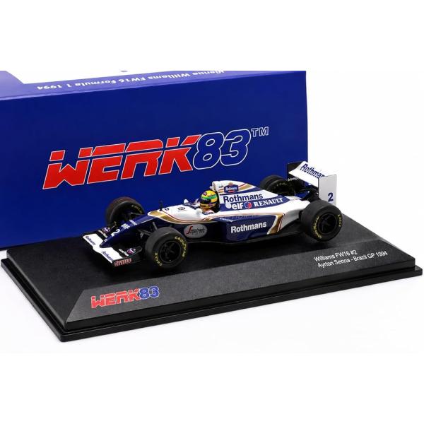 WERK83 F1 ミニカー 1/43 ウイリアムズ FW16 アイルトン・セナ