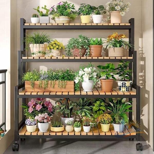 フラワースタンド 植物棚 室内 屋外 おしゃれ 観葉植物 アドバンスト ラック 2段 3段 花台 キャスタ プランタ 錆びない 家庭用 業務用 日常使い 省スペース