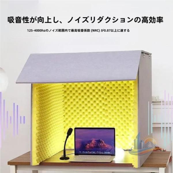 折りたたみ 防音自作防音マスク吸音パネル防音室 1人用防音材防音小屋 パーテーションン 遮音材 アドバンスト おしゃれ 便利 実用的 使いやすい 省スペース