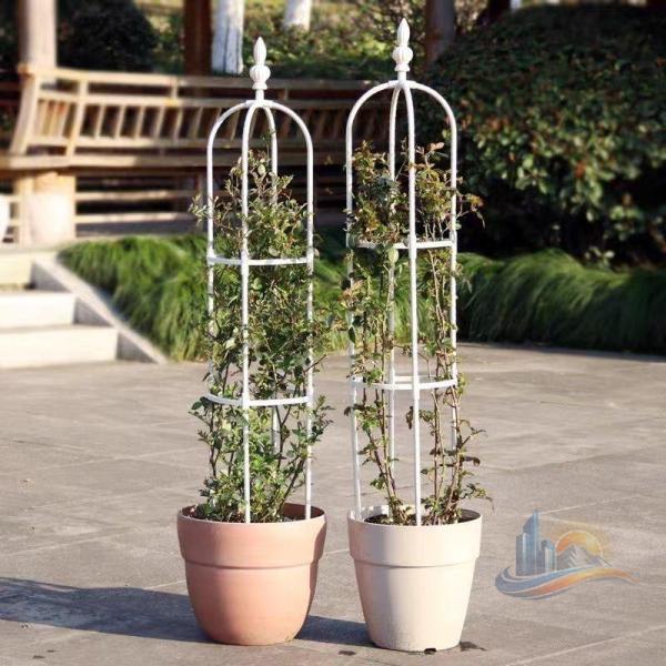 棚つる ミニ バラ オベリスク 園芸 植木鉢 植物支柱黒 アドバンスト 白 朝顔薔薇 トマト アイビ 菜園耐候性 家庭用 業務用 日常使い 省スペース 使いやすい