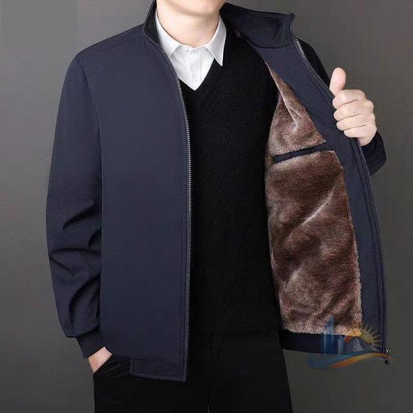 ボアブルゾン 防寒 ジャケット メンズ 裏起毛 ビジネス アドバンスト 厚手 秋冬 あったか もこもこ 家庭用 業務用 日常使い 省スペース 使いやすい 多用途