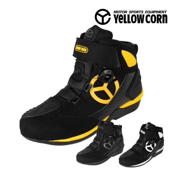 YeLLOW CORN ライディングシューズ YS-001 BK/IV 26.0 Amazon | イエローコーン(Yellow Corn) スニーカーブーツ YC YS