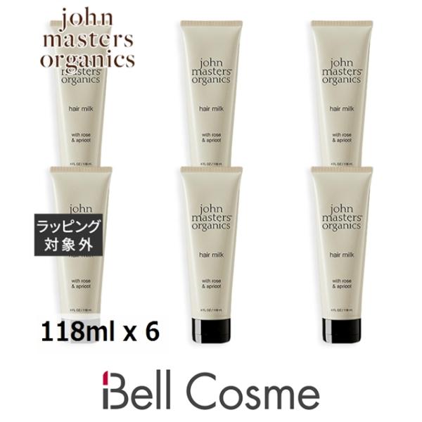 ジョンマスターオーガニック R&Aヘアミルク N（ローズ＆アプリコット） お得な6個セット 118m…まとめ買い