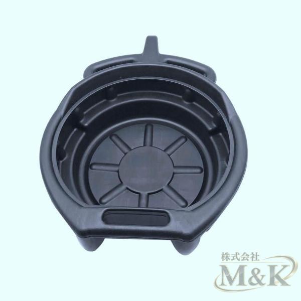 10L オイルドレンパン エンジンオイルコレクタータンクギアボックスオイル M＆K（株） ブラック トリップトレイ 廃油 室内家具 家庭用