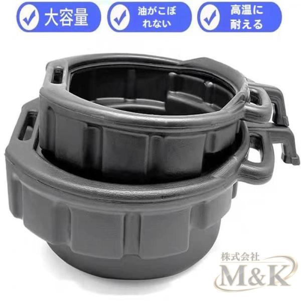 10L オイルドレンパン エンジンオイルコレクタータンクギアボックスオイル ブラック M＆K（株） トリップトレイ 廃油 一人暮らし 新生活