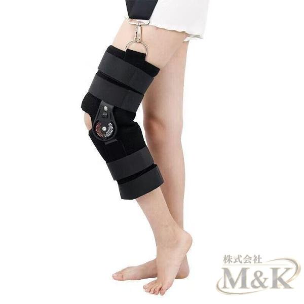 ショルダーストラップ 付き 120°調整可能な固定チャック快適な滑り止め裏地 M＆K（株） サポートスタビライザー 整形外科 ヒンジ パッド 膝