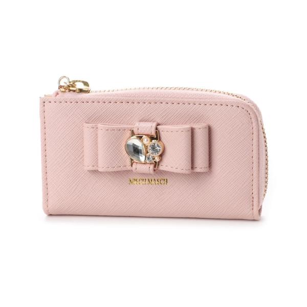 新品 ミッシュマッシュ キーケース リボン ビジュー ピンク Misch Masch L字ファスナー Buyee 日本代购平台 产品购物网站大全 Buyee一站式代购 Bot Online