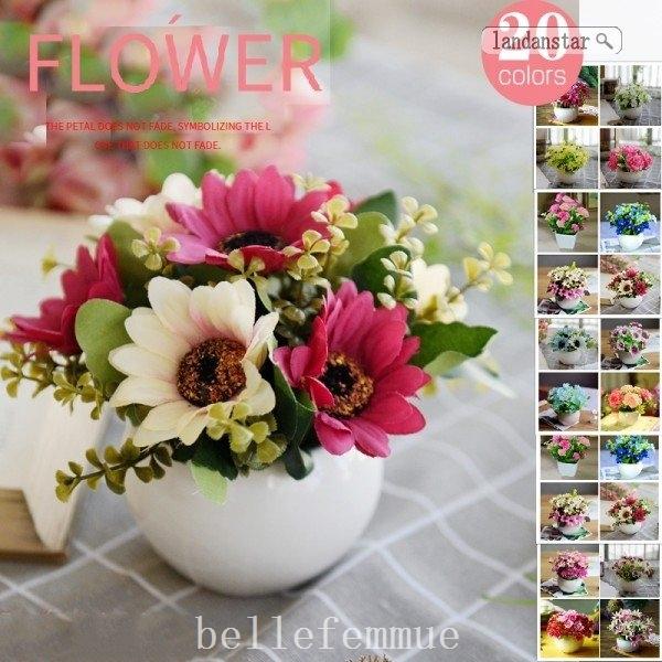 年末セール アートフラワー 多種類 造花 花瓶付き インテリア ナチュラル オシャレな部屋作り フェイクグリーン 花飾り 花束 ギフト 装 Bell Belle Femmue 通販 Yahoo ショッピング