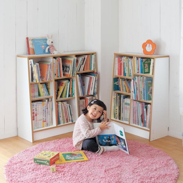 1cmピッチ絵本本棚 幅118 高さ90