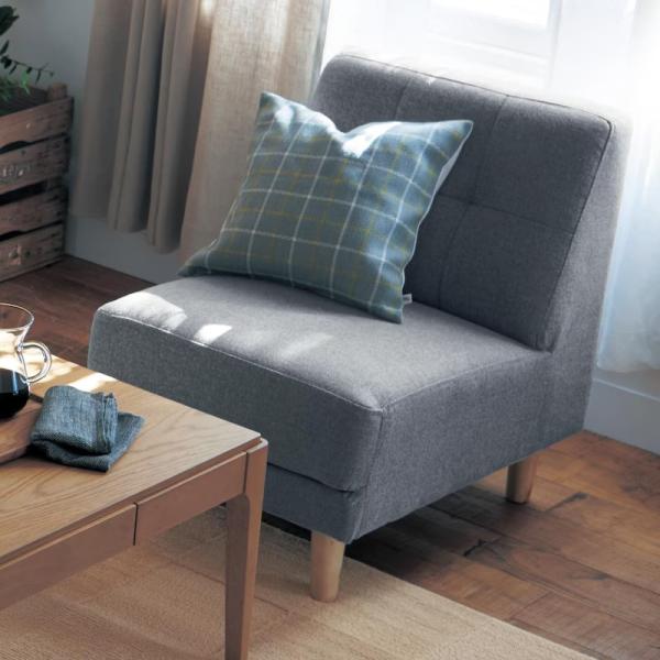 ベルメゾン（BELLE MAISON） ソファー ソファ 1人掛け 肘なし 一人掛け