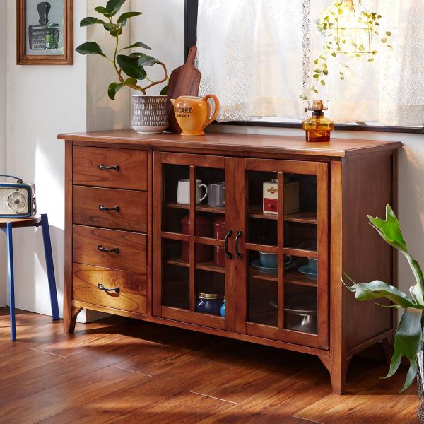 ももゆき　ベルメゾン　組立品　キャビネット　ガラス扉 ももゆき ベルメゾン 組立品 キャビネット ガラス扉 天然木と