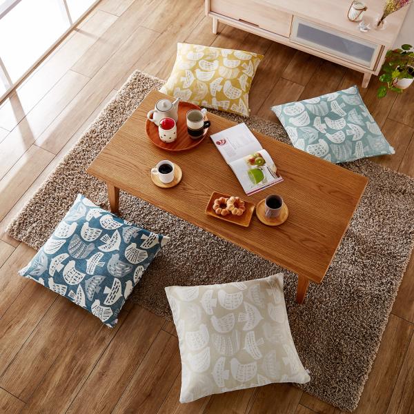 先染めジャカード織の北欧調座布団カバー : ベルメゾン Yahoo