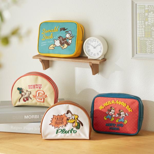 Disney（ディズニー） サガラ刺繍のポーチ（選べるキャラクター