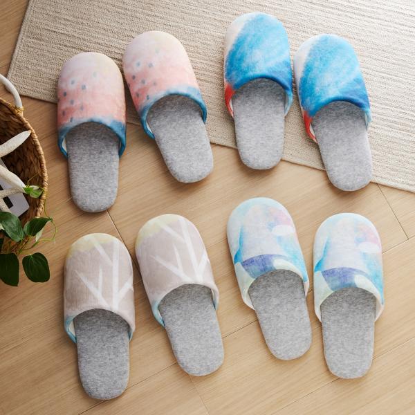 ファブリック スリッパ 室内スリッパ 室内用スリッパ 室内 室内用 生活雑貨 日用品 新生活  スタッフおすすめスリッパ 色柄スリッパ 爆買