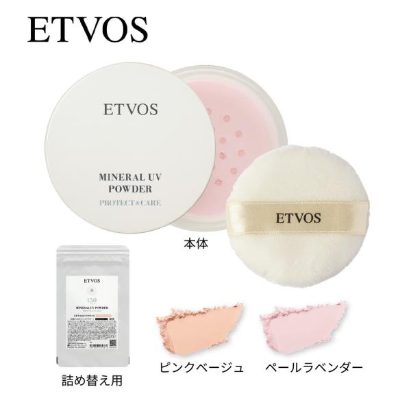 ETVOS（エトヴォス） ミネラルUVパウダー 本体 パフ付き 紫外線 近
