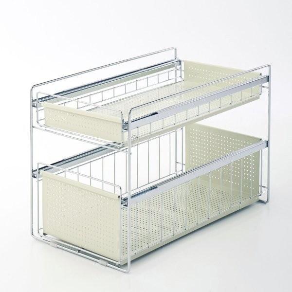 ラック 収納 洗面所 サニタリー トイレ キッチン シンク下 洗面台下 隙間収納 ホワイト 2段 30 53 5 ベルメゾン Paypayモール店 通販 Paypayモール