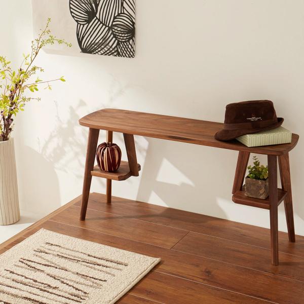 4931 001 ベルメゾンネット 店 収納スツール 収納スツール おしゃれ スツール スツール ベルメゾン ウォルナット材のディスプレイベンチ おしゃれ